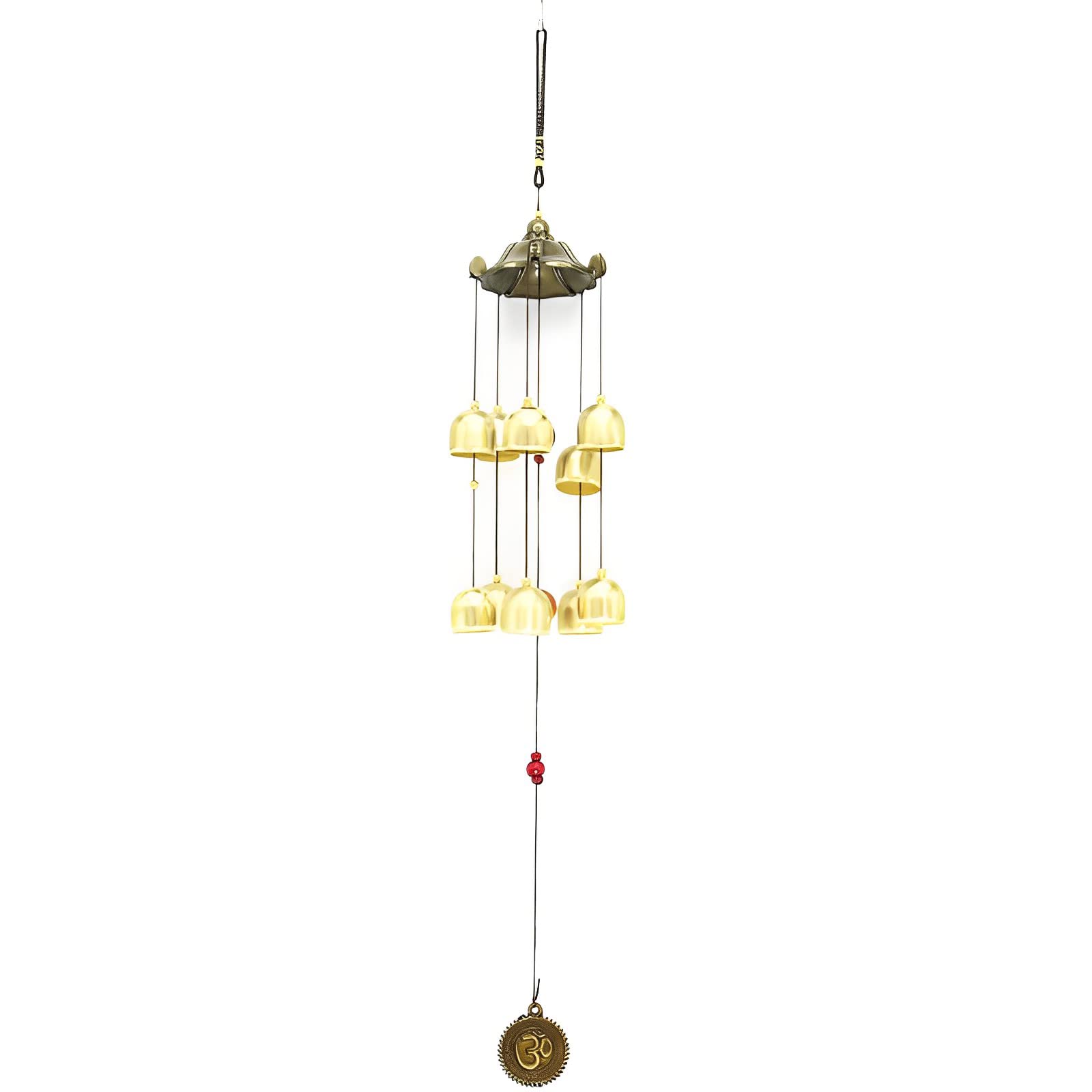 HASTHIP Fengshui Wind Chimes, Home Decor Hanging Long Brass Bells for Balcony Home Decoration Positive Energy Hanging Bell HASTHIP Fengshui Wind Chimes, Home Decor Hanging Long Brass Bells for Balcony Home Decoration Positive Energy Hanging Bell